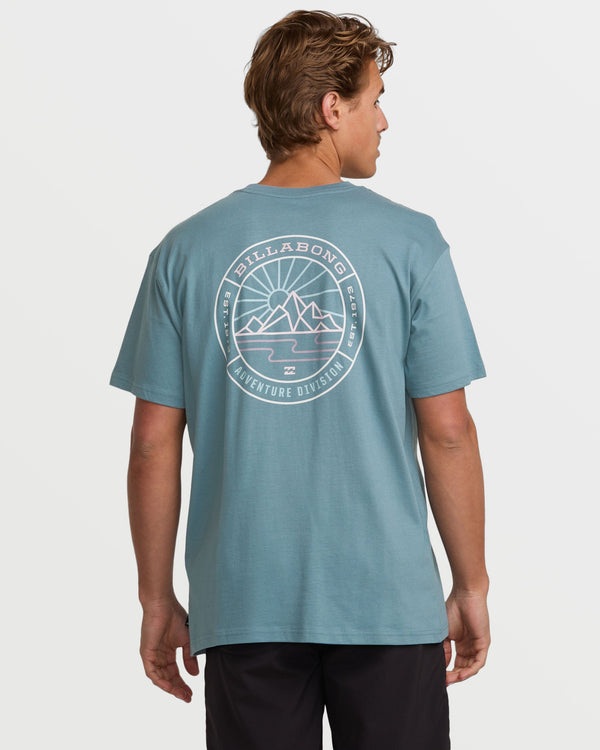 billabong Rockies A/Div Tee - Glacier Blue