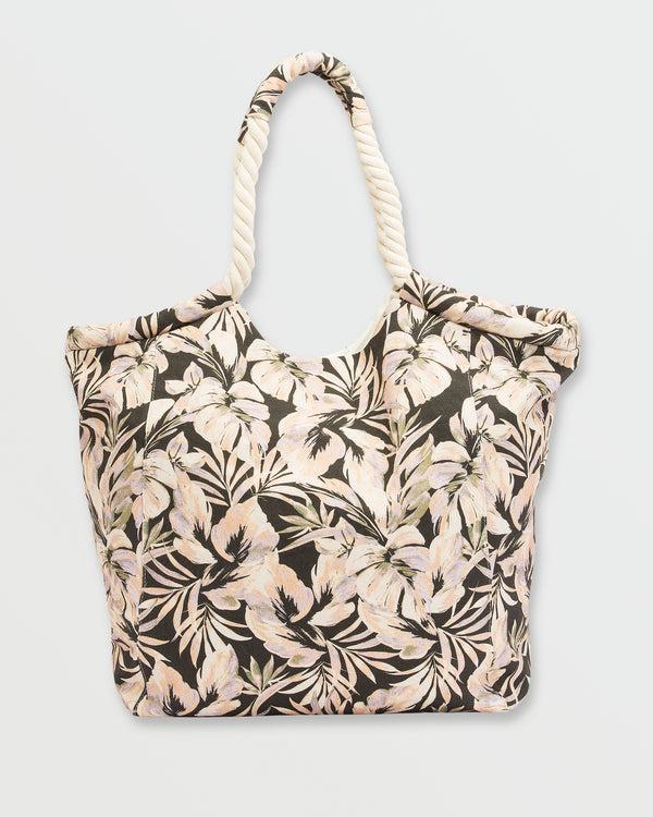 Billabong Rope Tote Bag - Black Floral