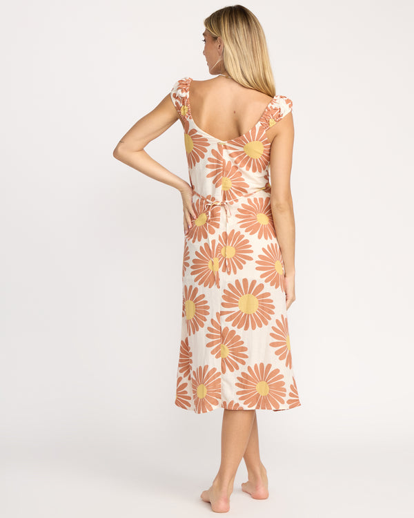 Billabong Shine On Midi Dress - Whitecap