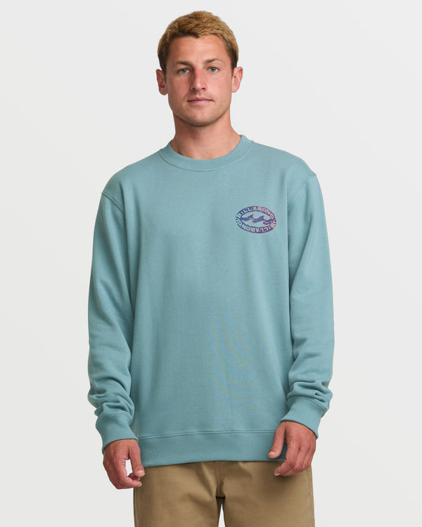Billabong Short Sands Crew Sweatshirt - Washed Blue