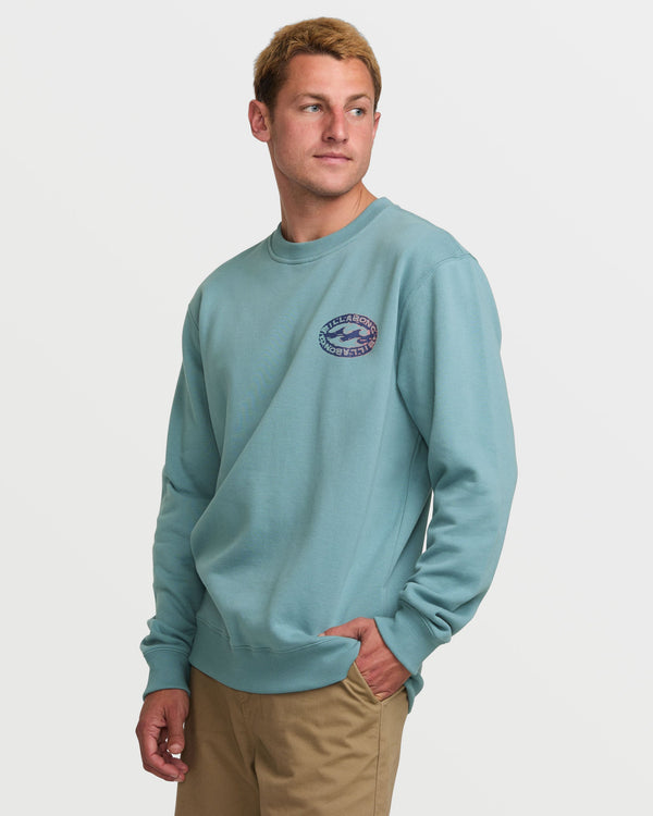 Billabong Short Sands Crew Sweatshirt - Washed Blue