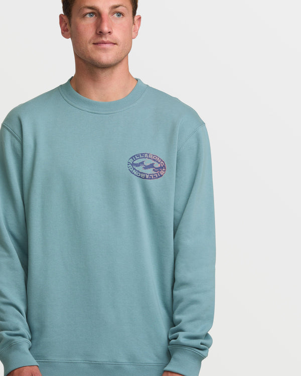 Billabong Short Sands Crew Sweatshirt - Washed Blue
