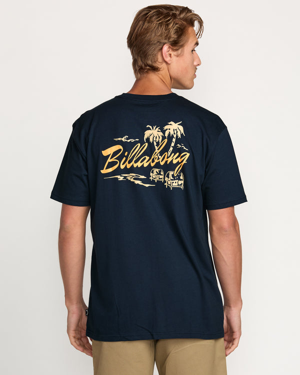 Billabong Skull Island Premium Tee - Navy