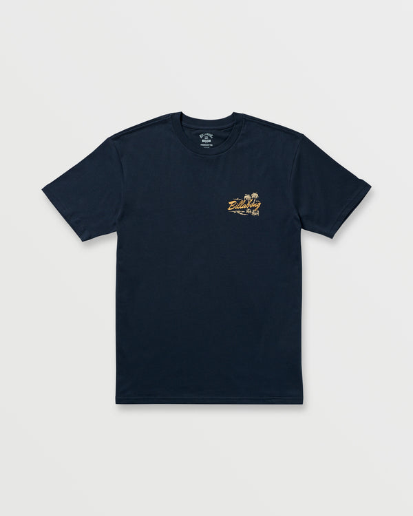Billabong Skull Island Premium Tee - Navy
