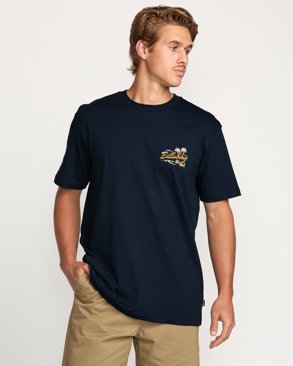 billabong Skull Island Premium Tee - Navy
