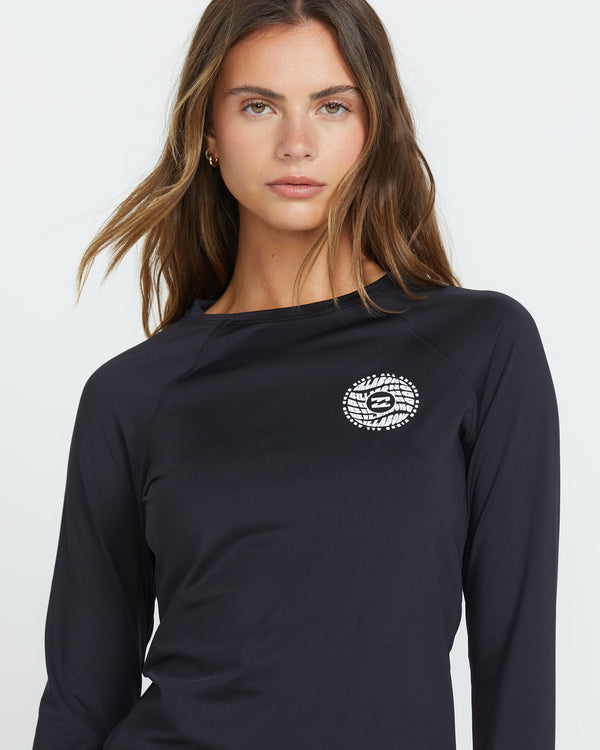 Billabong Sol Searcher Rashguard - Black Pebble