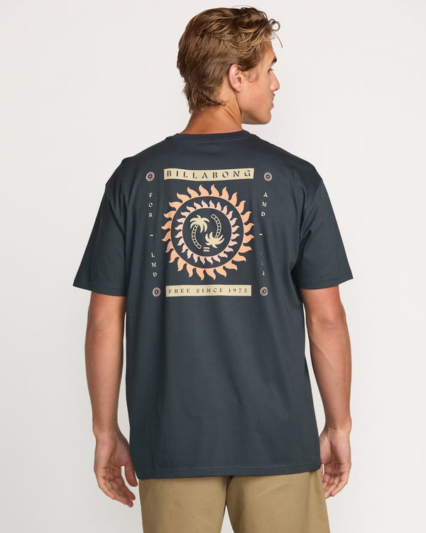 Billabong Spun Out Premium Tee - Aged Indigo