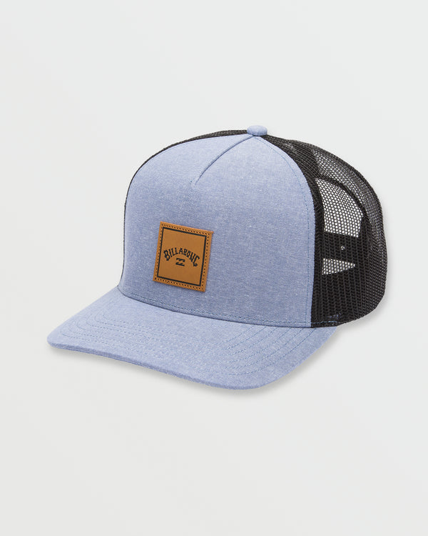 billabong Stacked Trucker Hat - Carolina Blue