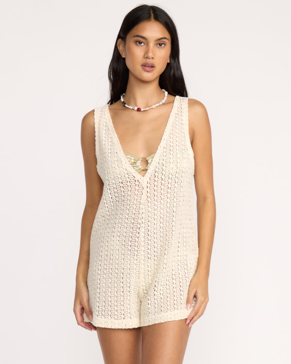 billabong Steller Time Romper - Whitecap