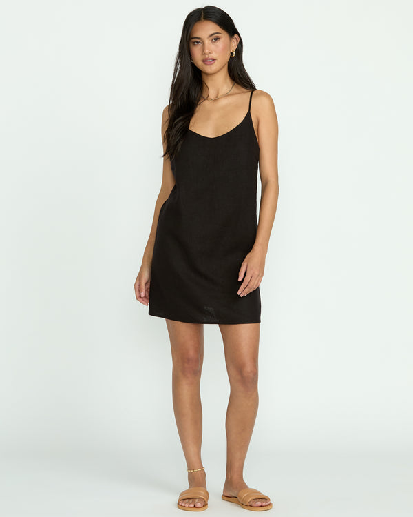 Billabong Summer Love Mini Slip Dress - Black