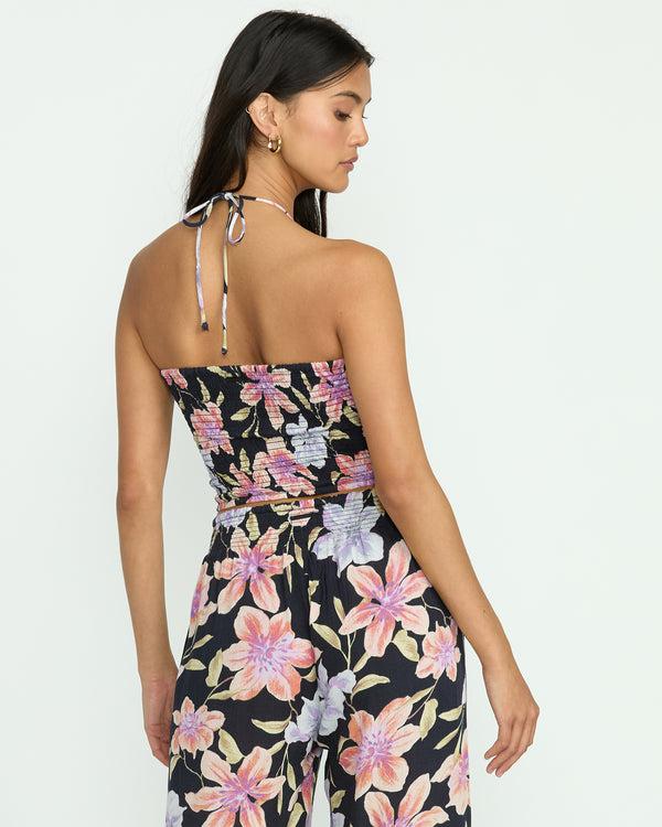 Billabong Summer Sunshine Crop Top - Black Multi