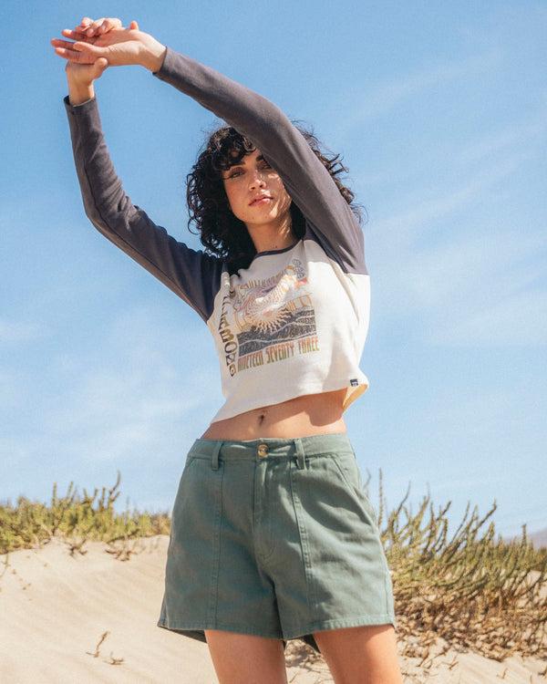 billabong Sun Days Denim Shorts - Forest