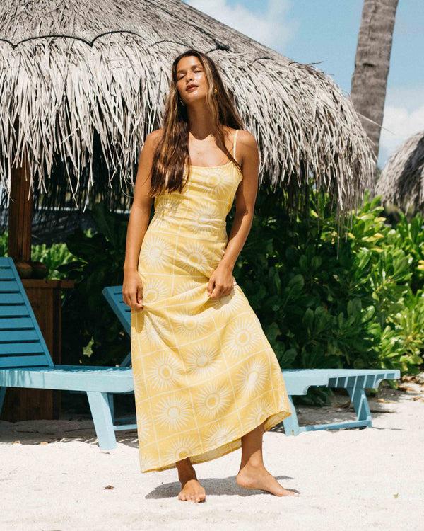 billabong Sun Glow Maxi Dress - Gold Coast