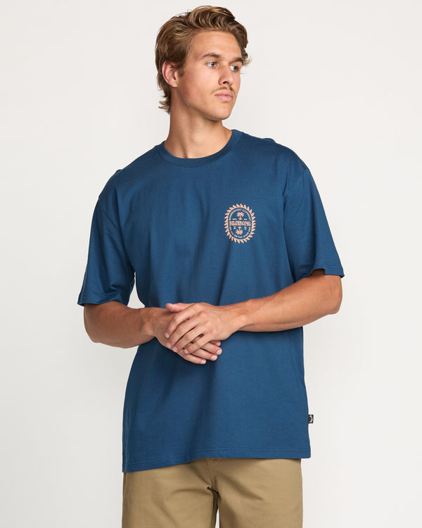 billabong Sun Rays Regular Tee - Deep Blue