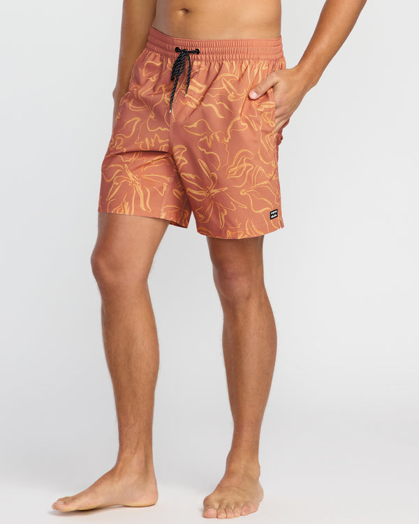 Billabong Sundays Laybacks 17" Trunks - Dusty Rose