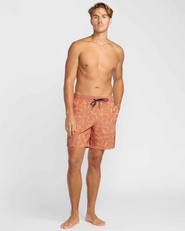 Billabong Sundays Laybacks 17" Trunks - Dusty Rose