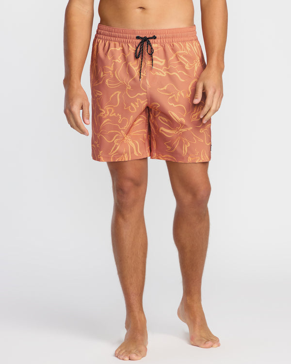 billabong Sundays Laybacks 17" Trunks - Dusty Rose