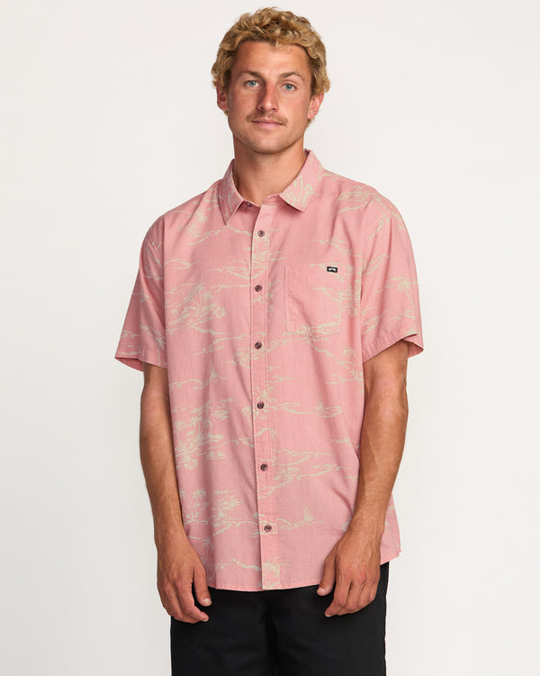billabong Sundays Short Sleeve Shirt - Dust Red