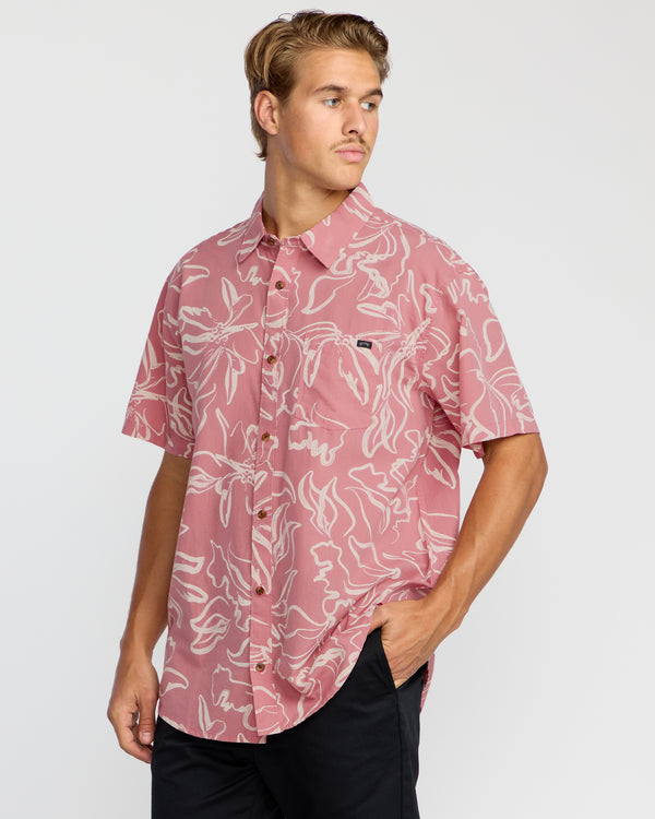 Billabong Sundays Short Sleeve Shirt - Faded Rose