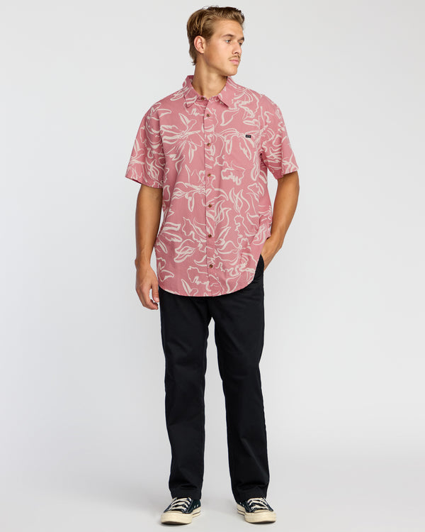 Billabong Sundays Short Sleeve Shirt - Faded Rose