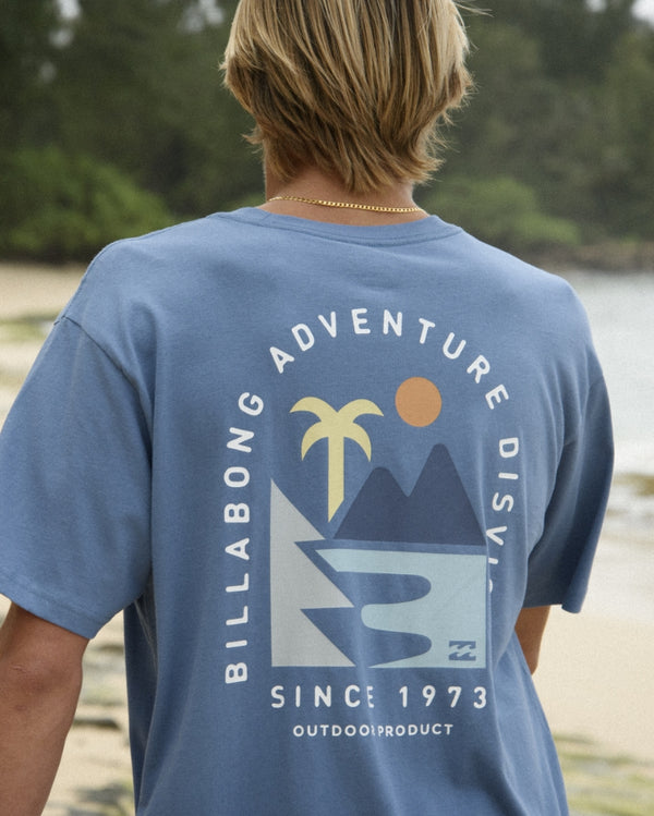 billabong Sundown A/Div Tee - Carolina Blue