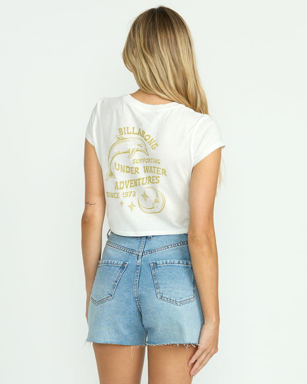 Billabong Sunshine Surf Babes Tee - Salt Crystal