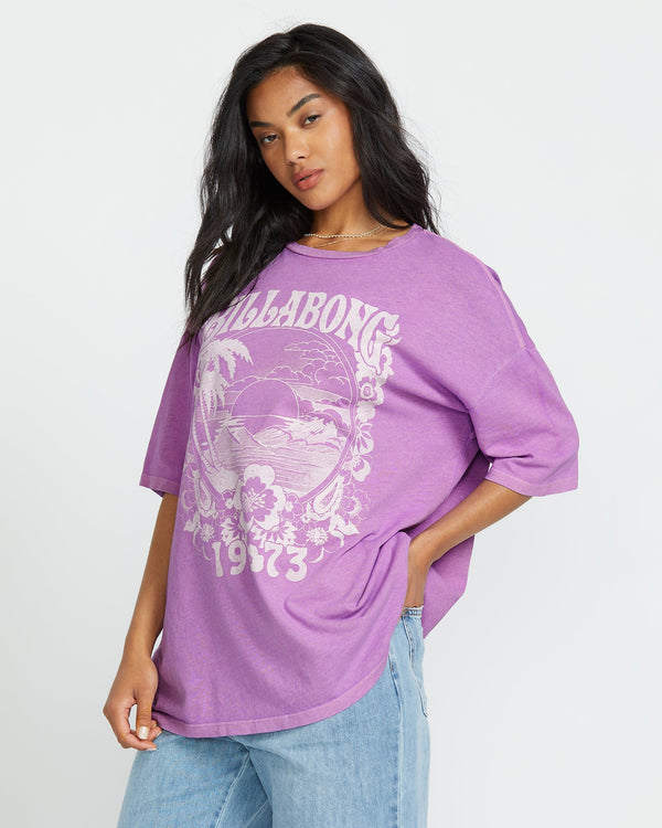 Billabong Sweet Ride Tee - Bright Orchid
