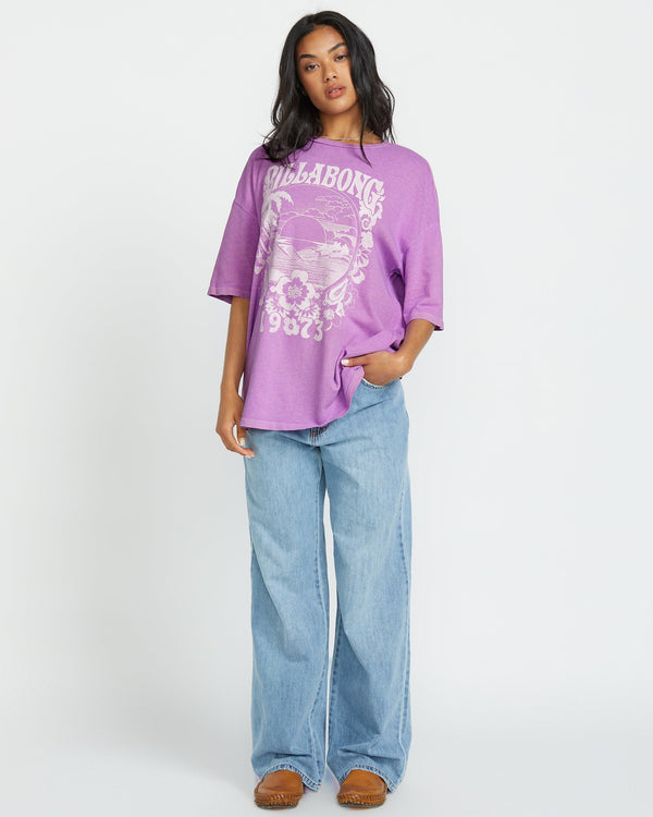 Billabong Sweet Ride Tee - Bright Orchid