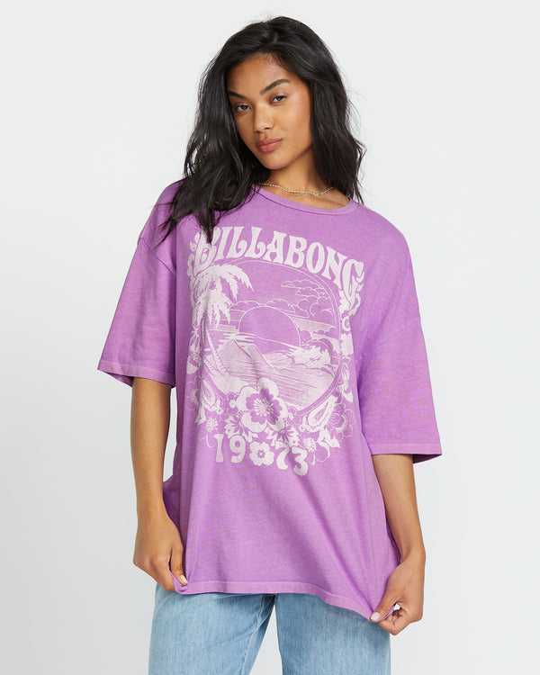 billabong Sweet Ride Tee - Bright Orchid