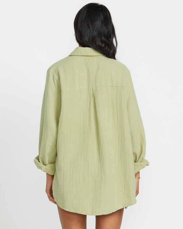 Billabong Sweet Swell Long Sleeve Shirt - Avocado
