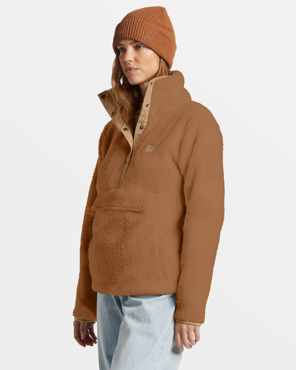 Billabong Switchback Mock Neck Fleece - Sandalwood