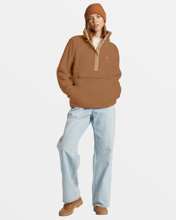 Billabong Switchback Mock Neck Fleece - Sandalwood