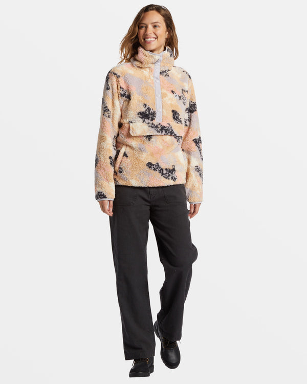 Billabong Switchback Mock Neck Fleece - Summer Rain