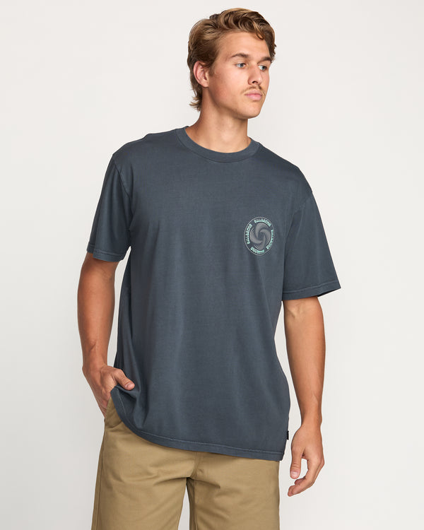 billabong Swivel Premium Wave Wash Tee - Aged Indigo