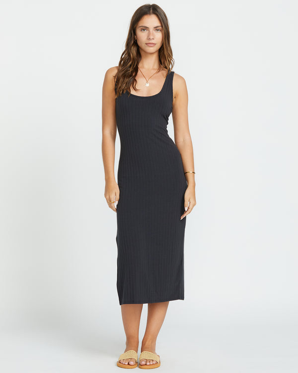 billabong Take A Look Reversible Dress - Black Sands