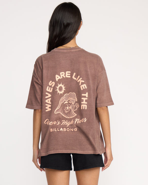 Billabong The Great Waves T-Shirt - Espresso