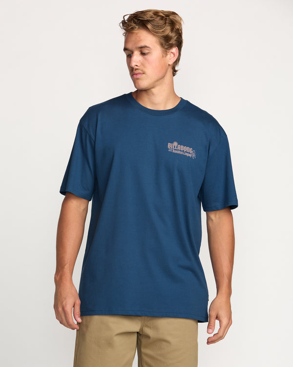 billabong The Hunt Regular Tee - Deep Blue