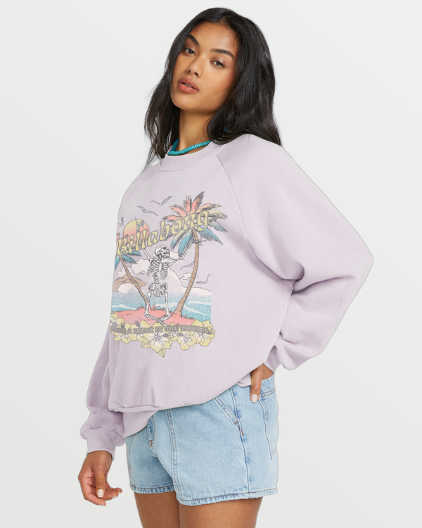 Billabong The Waves Crew Sweatshirt - Amethyst Smoke