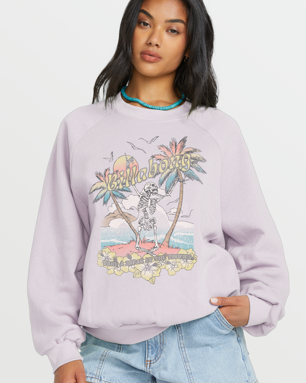 Billabong The Waves Crew Sweatshirt - Amethyst Smoke