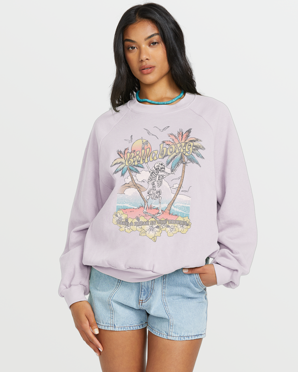 Billabong The Waves Crew Sweatshirt - Amethyst Smoke
