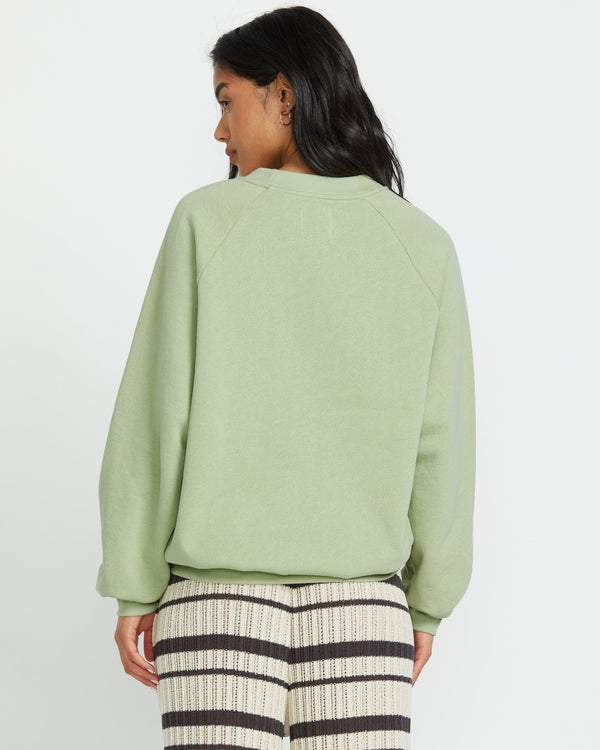 Billabong The Waves Crew Sweatshirt - Pistachio