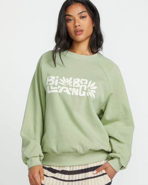 Billabong The Waves Crew Sweatshirt - Pistachio