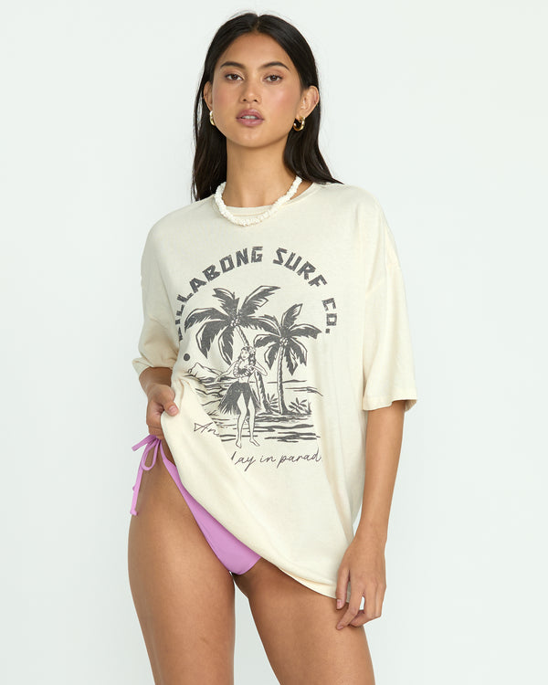Billabong This Is Tropical Tee - Whitecap