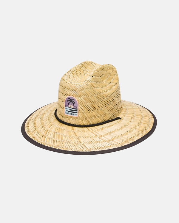 billabong Tides Patch Straw Hat - Black Multi