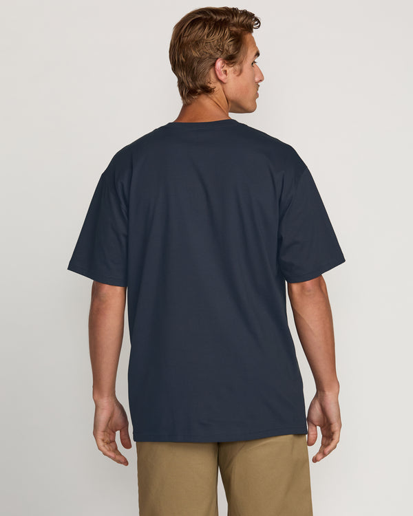 Billabong Triple Up Regular Tee - Aged Indigo