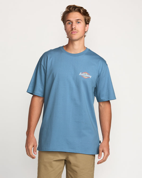 Billabong Walled Regular Tee - Carolina Blue