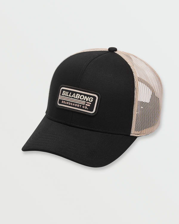 billabong Walled Trucker Hat - Black Sands