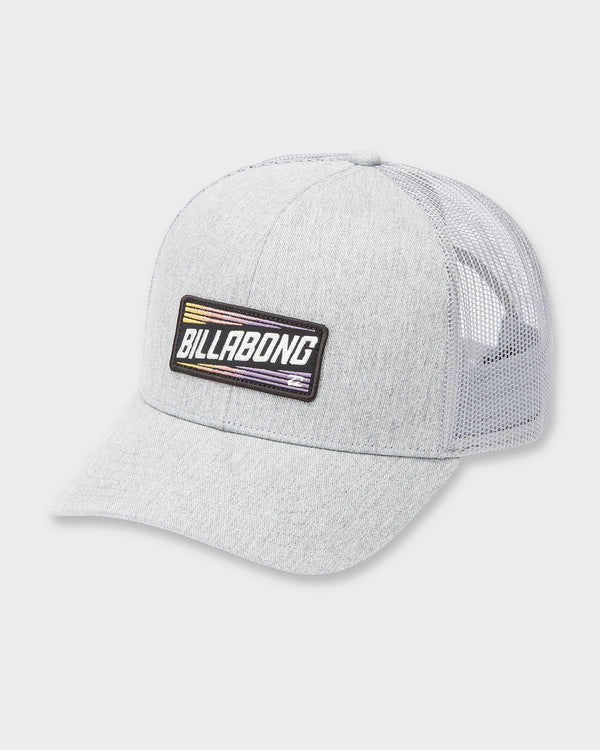 billabong Walled Trucker Hat - Gray Heather