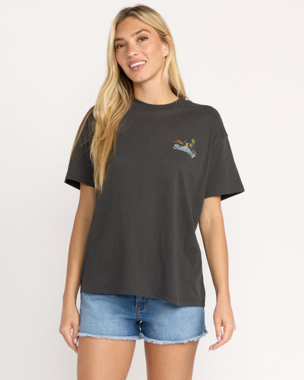 billabong What A Vibe Tee - Off Black