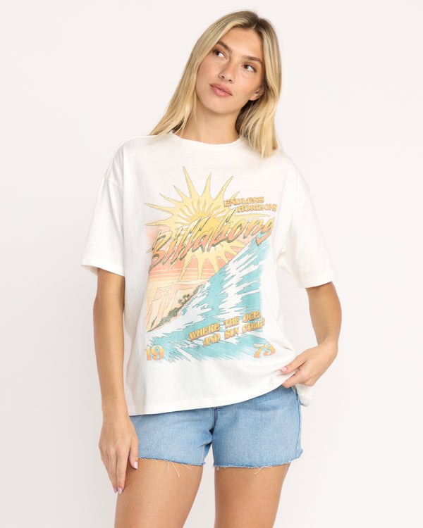 billabong Where Suns Collide T-Shirt - Salt Crystal